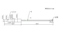 不锈钢直插式NTC温度传感器TAF26R6H3970FBL450设计图