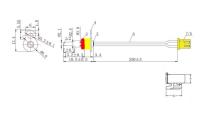 单耳固定子弹头 NTC 温度探头F104F3950FAL350设计图